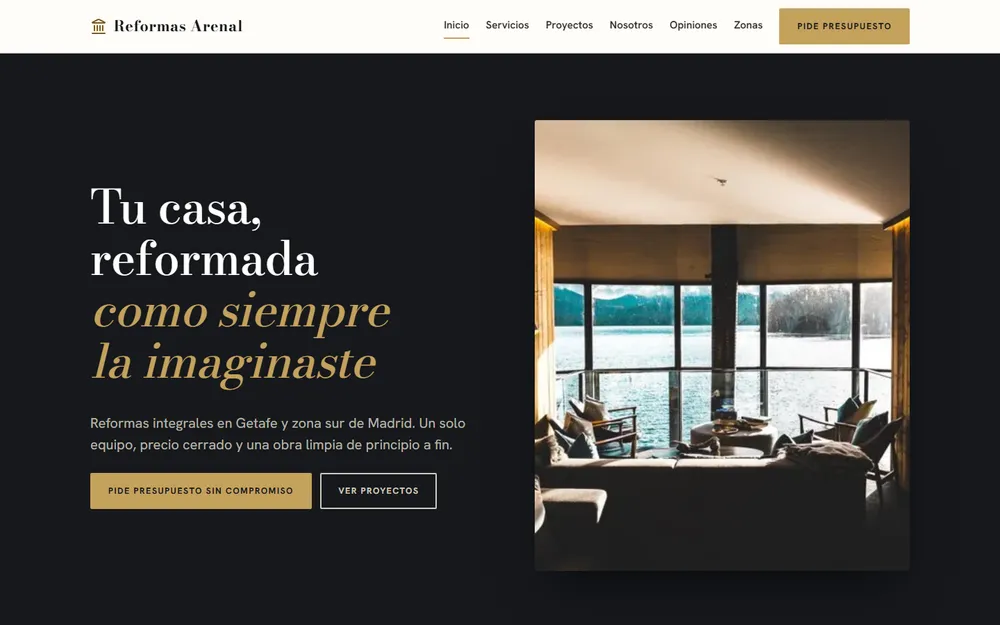 Ejemplo de web de un negocio local